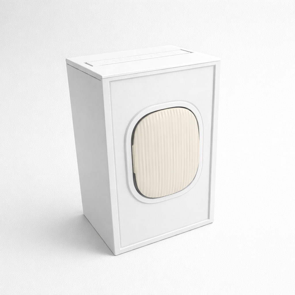 Wipeworks wipe dispenser for Earth Rated pet wipes. White color.